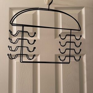 Black Over-the-Door Multi-Hook Organizer Set Of Two